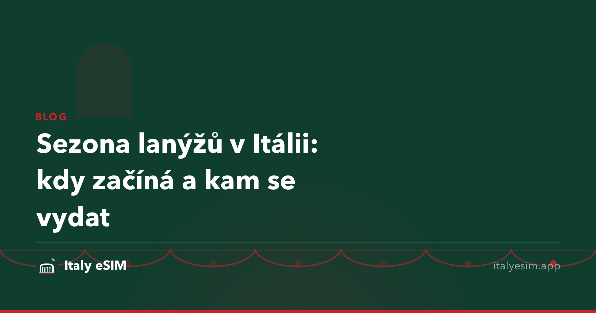 Sezona lanýžů v Itálii: kdy začíná a kam se vydat