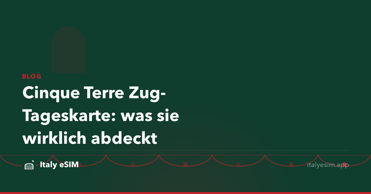 Cinque Terre Zug-Tageskarte: was sie wirklich abdeckt