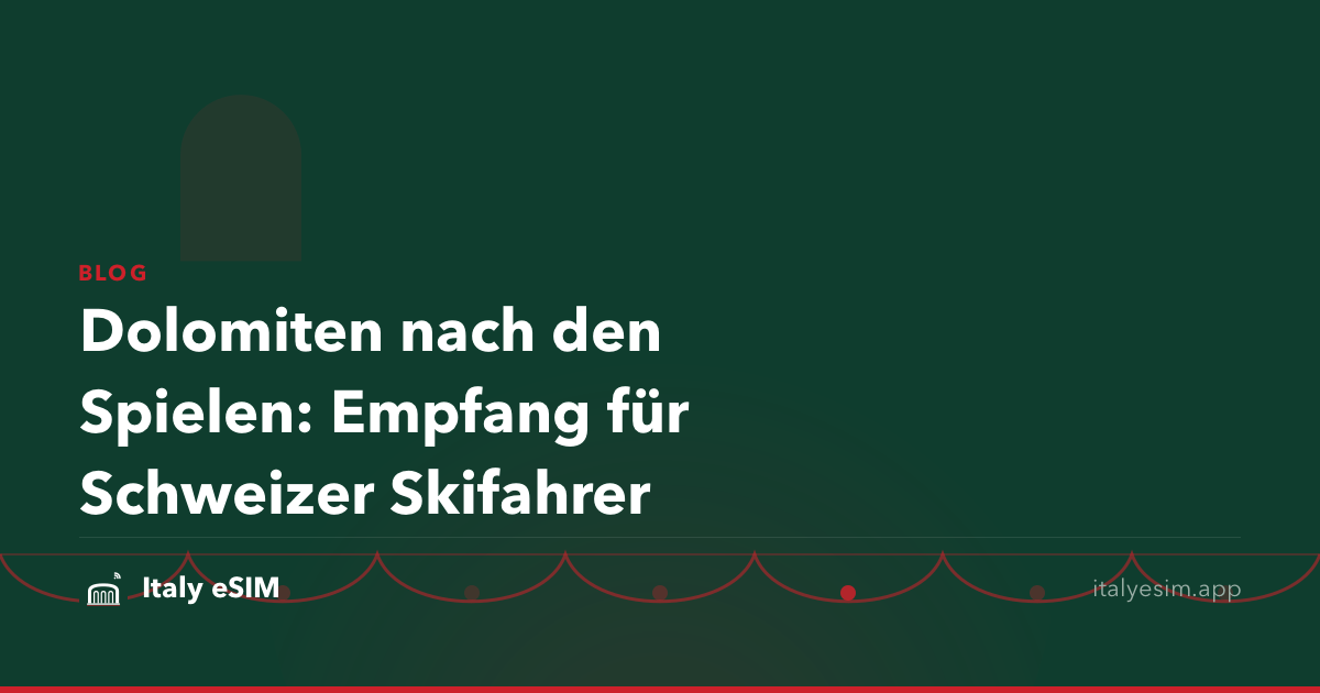 Dolomiten nach den Spielen: Empfang für Schweizer Skifahrer