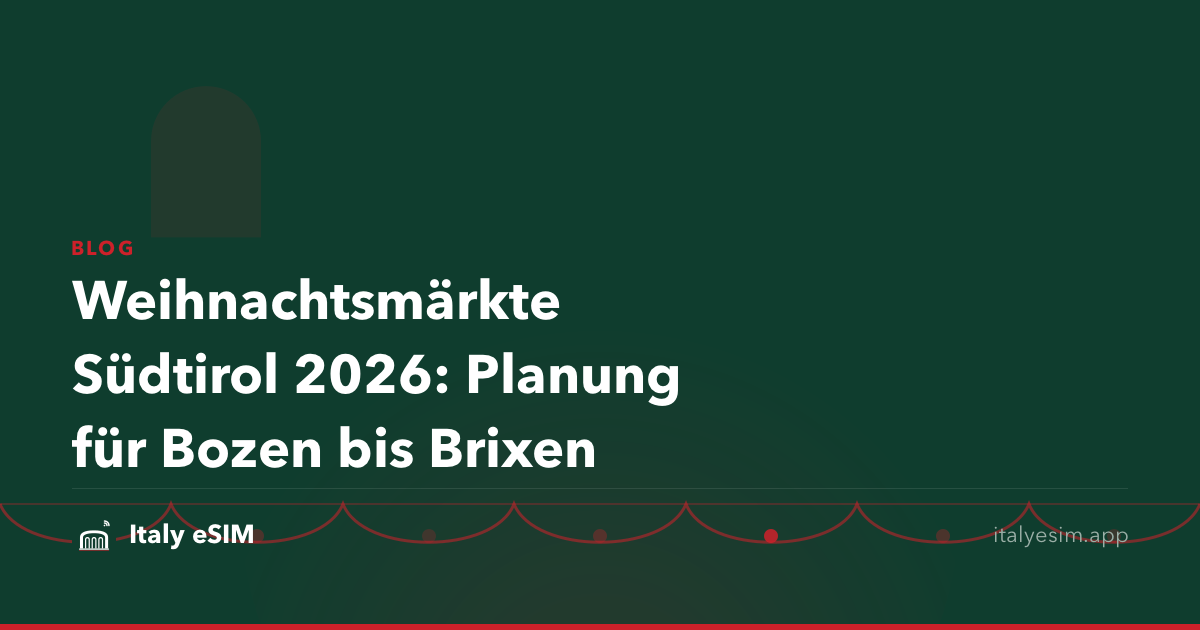 Weihnachtsmärkte Südtirol 2026: Planung für Bozen bis Brixen