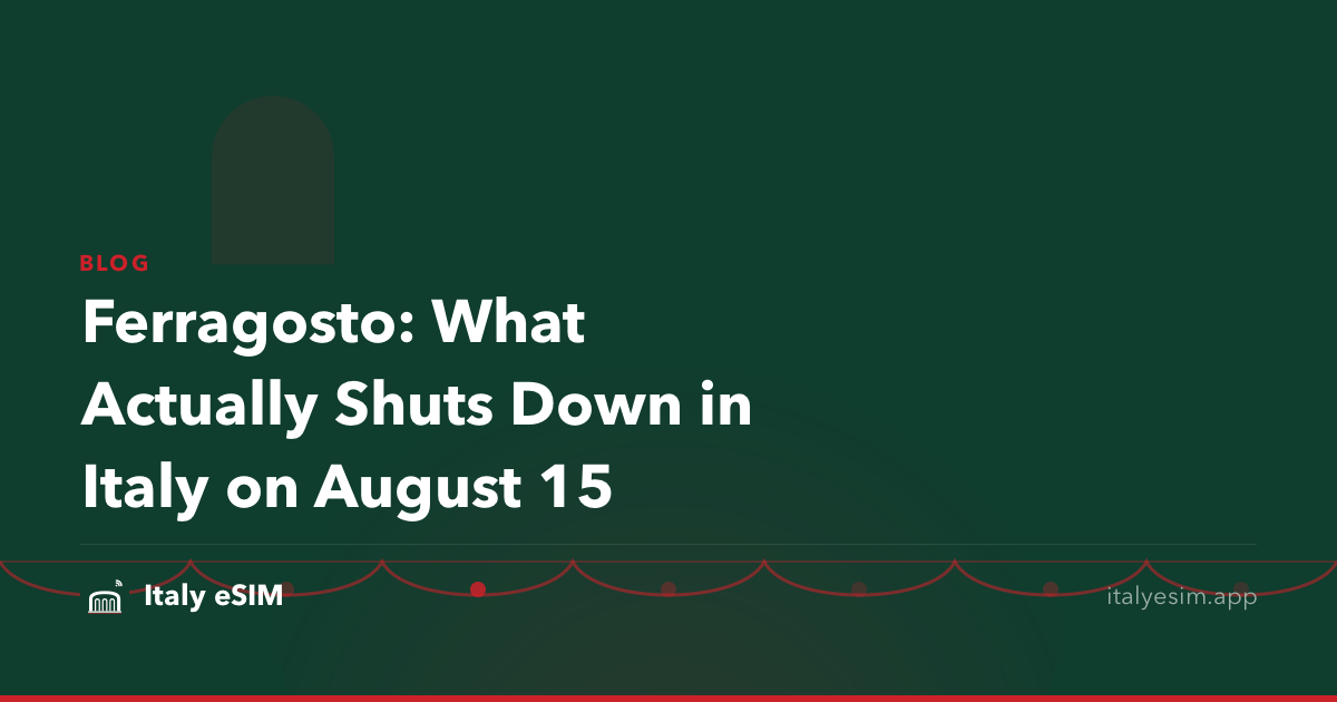 Ferragosto: What Actually Shuts Down in Italy on August 15