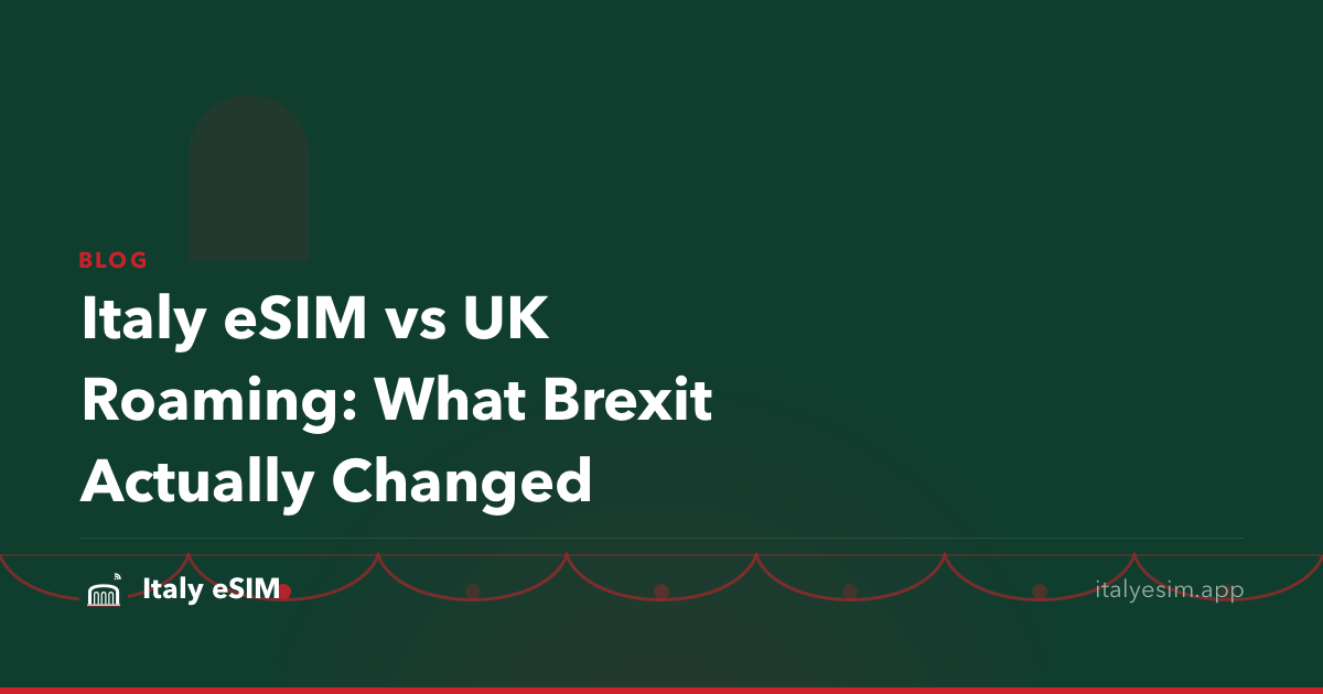 Italy eSIM vs UK Roaming: What Brexit Actually Changed