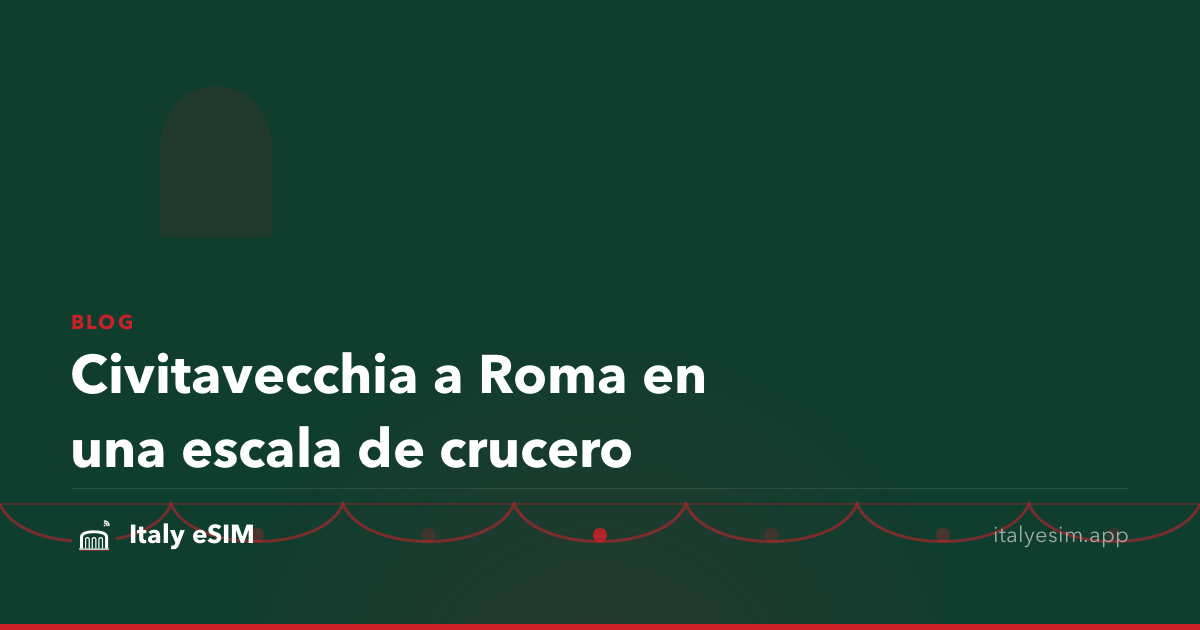 Civitavecchia a Roma en una escala de crucero