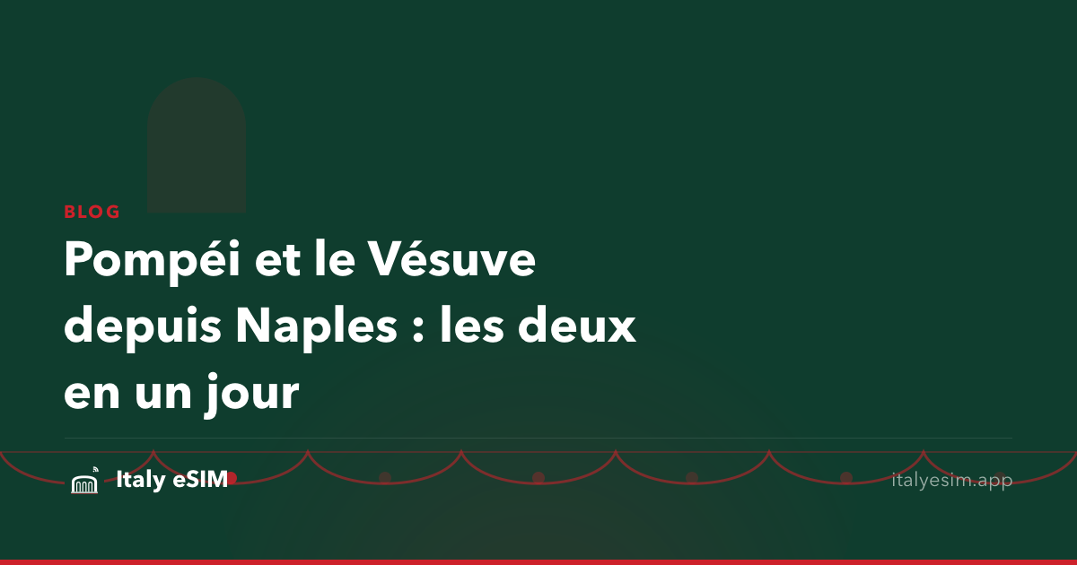Pompéi et le Vésuve depuis Naples : les deux en un jour