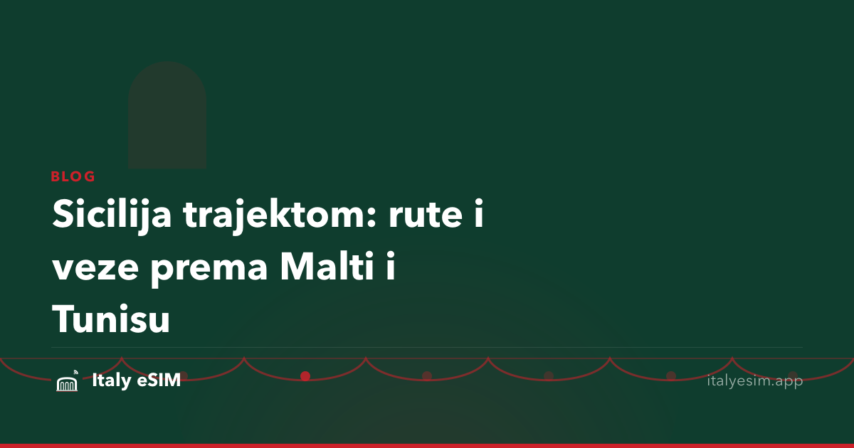 Sicilija trajektom: rute i veze prema Malti i Tunisu