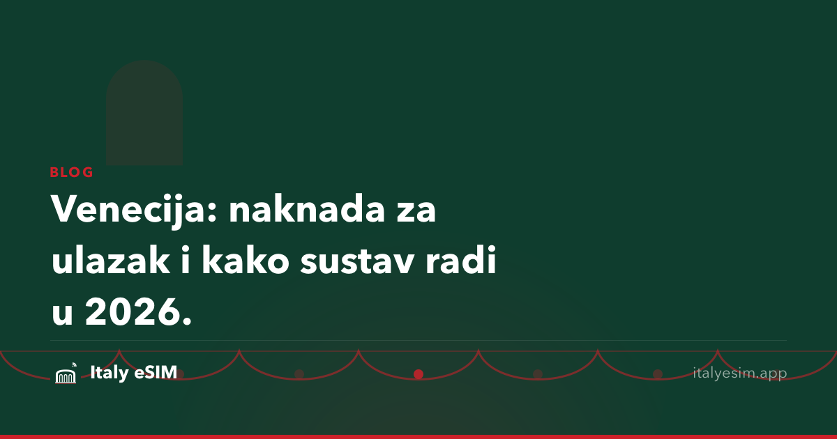 Venecija: naknada za ulazak i kako sustav radi u 2026.