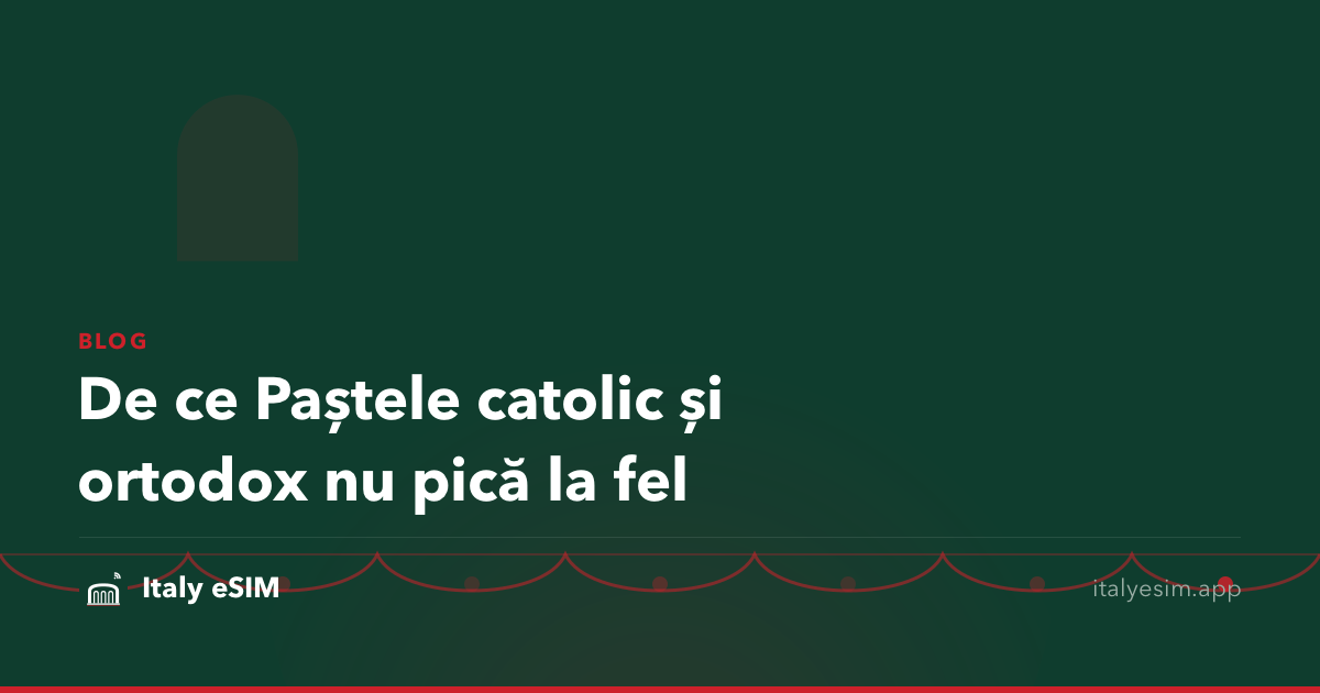 De ce Paștele catolic și ortodox nu pică la fel