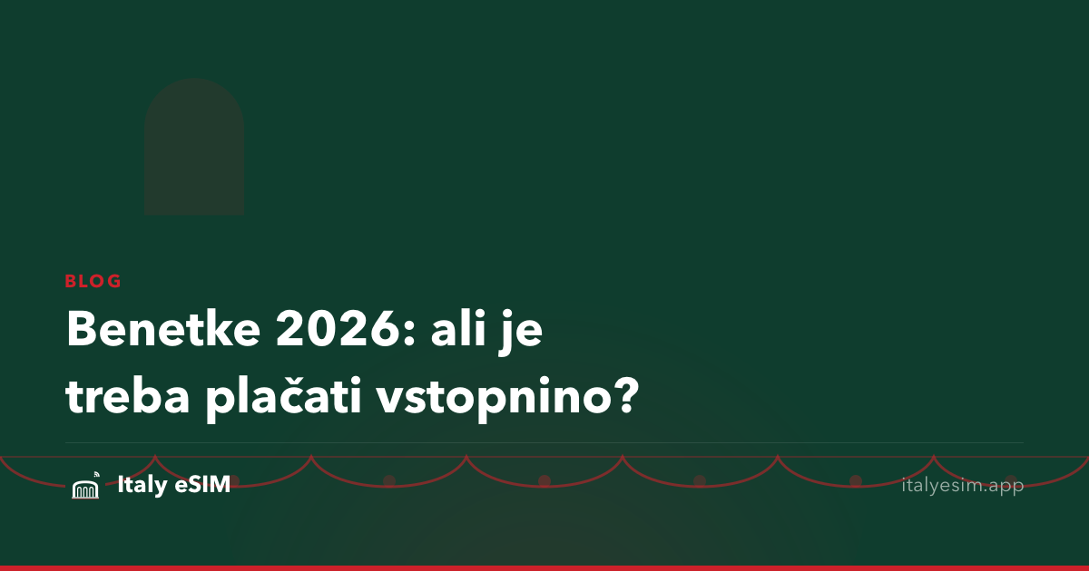 Benetke 2026: ali je treba plačati vstopnino?