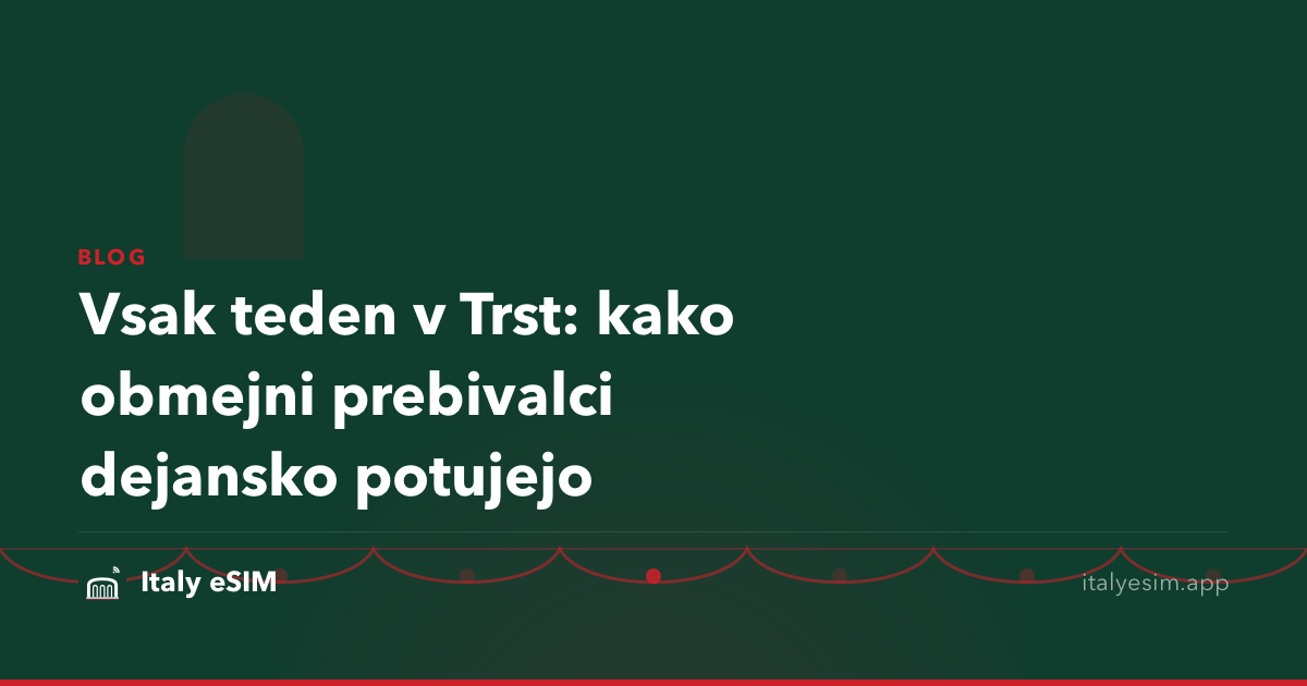 Vsak teden v Trst: kako obmejni prebivalci dejansko potujejo