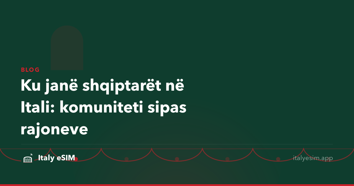 Ku janë shqiptarët në Itali: komuniteti sipas rajoneve