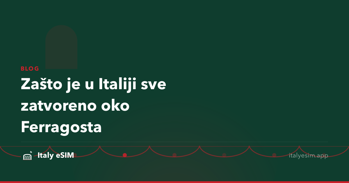 Zašto je u Italiji sve zatvoreno oko Ferragosta