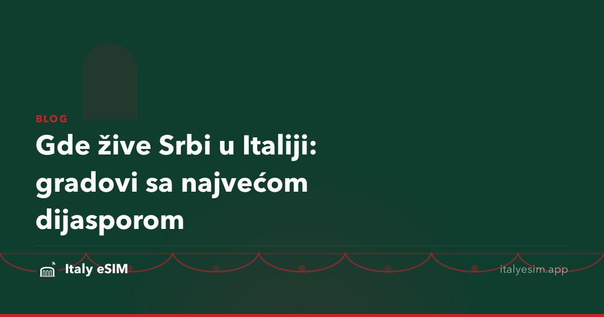 Gde žive Srbi u Italiji: gradovi sa najvećom dijasporom